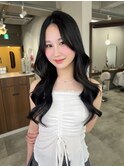 韓国ヘアといえば！黒髪ロング♪