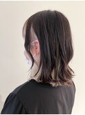 インナーカラー×ホワイトブロンド　10代　20代