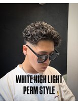 メンズ ミライフ(MEN’S MLIFE)&nbsp;ホワイトメッシュパーマ