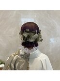 【hinana】ボブだから可愛いリボンアレンジ