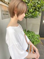 レフ(LEF)&nbsp;ショートヘア/ケアブリーチ/ボブ/ひし形/サイドバング/髪質改善