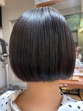 ヘアサロン アティリー(Hair Salon Attirer) 西梅田/ボブ/グレーベージュ/白髪ぼかし/ハイライト/ベージュ