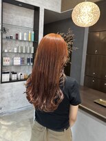 アールトゥーヘアー(art To Hair)&nbsp;ブリーチなしWカラー/オレンジカラー/オレンジ