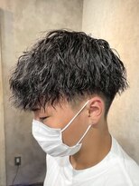 アポロ 横浜駅店(apollo) men's/スペインカール/スパイキーショート/ブルーブラック