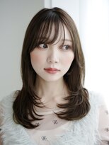 エシェル 平塚店(echelle)&nbsp;エアリーライン/セミロングレイヤー/ナチュラルブラウン/平塚