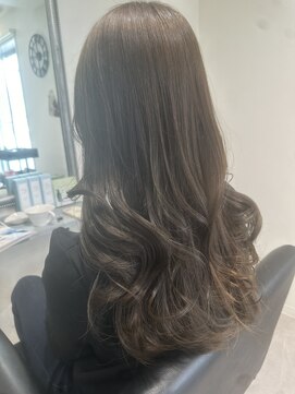 ガーベラ(gerbera) ロング×オリーブグレージュ♪