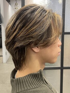 ガイ ラタン ウエスト(GUY lattan west) MEN'S/松戸駅/リバースセンターパート/曲がる縮毛矯正