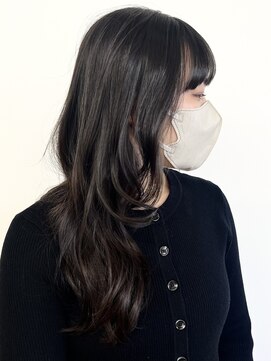 モリオフロムロンドン 松戸店(Morio from London) 【松戸 アイダ】黒髪ロングレイヤー巻きレイヤーハッシュカット