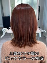 イロドリ 千歳船橋店(irodori)&nbsp;白髪染めで叶うピンクブラウウンカラー