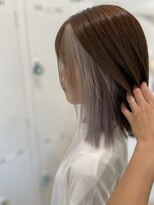 ケンジ 平塚 アネッタ(KENJE annetta)&nbsp;【インナーカラー特集】グレーパープル×ベージュ
