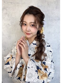 ヘアセットサロン イリス(IRIS)の写真/【北新地/西梅田徒歩5分】結婚式・二次会・トレンドのライブヘアセットで推し活へ◎