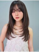 ANGELICA レイヤーカット 髪質改善 ナチュラルブラウン