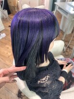 ミラシィ 稲毛(Mirashy)&nbsp;パープルカラーのアンブレラカラーで個性爆誕！