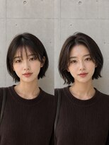 アフィーロ(ACHFILO) 前髪エクステ20代30代大人かわいい女子 ココアブラウン