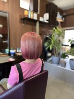 アオイ(Aoi)&nbsp;ハイトーンピンクカラー♪髪質改善トリートメントで色持ちUP