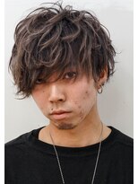 メリケンバーバーショップ コウベ(MERICAN BARBERSHOP KOBE)&nbsp;グランジネープレスツーブロック束感マットクラウドマッシュ