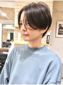 女性らしいトランクスヘア『ハンサムショート』☆ことりベージュ