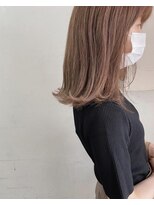 キャンバス バイ ネオリーブ 横浜西口(Canvas by neo.)&nbsp;ブリーチなし ミルクティーベージュ ロブ 【sk】