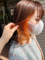 フラット 千葉(Flat.) イヤリングカラー×オレンジ【千葉】