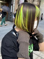 マックス フォー ヘアー(MAX FOR HAIR) 【デザインカラー】綺麗なボブ×高めインナーカラー◎