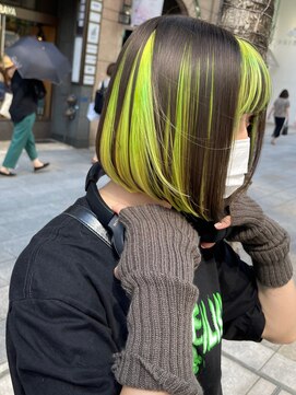 マックス フォー ヘアー(MAX FOR HAIR) 【デザインカラー】綺麗なボブ×高めインナーカラー◎