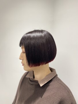 ゴウトゥデイ 岡山店(GO TODAY) ミニボブ×裾カラー【金川】