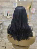 フゥカ 売市店(fuka)&nbsp;ロングスタイル×ブルーブラックカラー×艶カラー