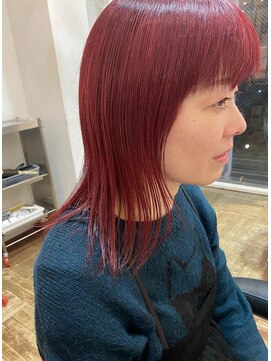 バローチェ 大阪 堀江(Barouche) 【Barouche/中島綾子】　ワインレッドカラー　ミディアム　堀江