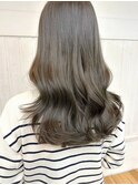 丸型卵形レイヤーカットエアリーロング美髪ピンクブラウン立川