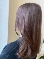 ヘアーデザイン ラクーナ(hair design La cuna) ブリーチオンカラー/ミルクティーベージュ/春カラー/レイヤー