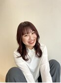 【guerir hair + care】オレンジブラウン×韓国風ヘア
