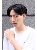 ノイセル 心斎橋(Noisyle)&nbsp;前下がりナチュラルセンターパート黒髪