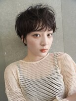 ロンド パルティール 大宮(Lond partir)&nbsp;カールセミディシアカラー姫カットダークアッシュショート