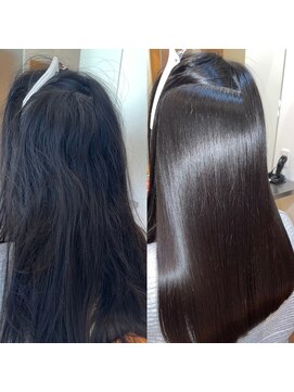 スリーク(SLEEK) 髪質改善（縮毛矯正）ビフォーアフター