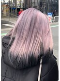 ホワイトピンク×パープル×ブラック