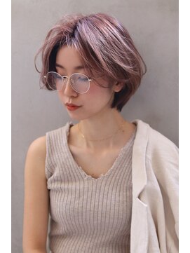 ロゼ 石橋(Rose) 【ROSE】ショートボブ＿ボブ＿ブリーチなし＿ダブルカラー