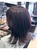 30代40代50代60代◎トレンドウォームブラウン×くびれミディアム