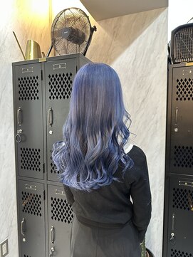 ヴァイス 渋谷店(VAICE) ネイビーブルー/ケアブリーチ/セミロング