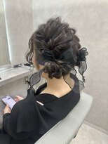 ロウ 札幌(ROW)&nbsp;10代20代リボンアレンジパーティーヘアセット/札幌大通駅個室