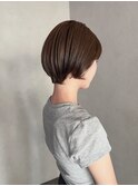 コンパクト丸みショートヘア