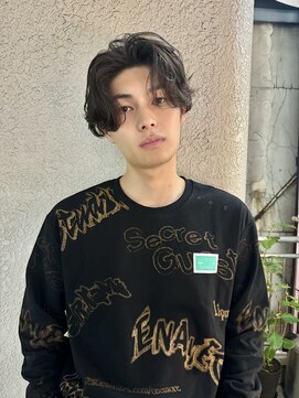 ノラキチジョウジ(NORA KICHIJOJI) 大人メンズセンターパート/ニュアンスパーマ/ナチュラルパーマ