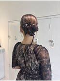 個性派ヘアセット/ヘアアレンジ/タイトヘア/シニヨン/カチモリ