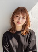 イメチェン/ピンクベージュ/アンブレラカラー/前髪/大口子安横浜