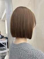 マウル ナゴヤ 名駅(MAEUL NAGOYA)&nbsp;首が長く見えるボブスタイル　　ベージュカラー