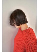 オルセン(OLSEN)&nbsp;前髪なしボブ/ ゆるパーマ/ブラウン/ボブパーマ/くせ毛風パーマ