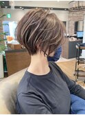 30代40代50代ショート白髪ぼかし銀座くびれ 松