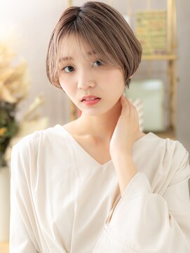 カバーヘア ブリス 戸田公園西口店(COVER HAIR bliss) グレーベージュ外国人風小顔丸みショートc7戸田公園20代30代40代