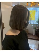 ナナナパレナ 梅田店(nanana parena)&nbsp;顔まわりが可愛い縮毛矯正ボブで叶える美バランス