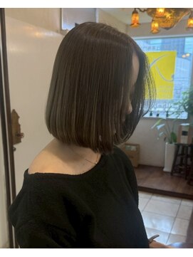 ナナナパレナ 梅田店(nanana parena) 顔まわりが可愛い縮毛矯正ボブで叶える美バランス