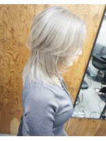 ヘアテリア リュウ 大塚(hair teria ryu) フルブリーチ/ペールミルクティー/ミディアムウルフ